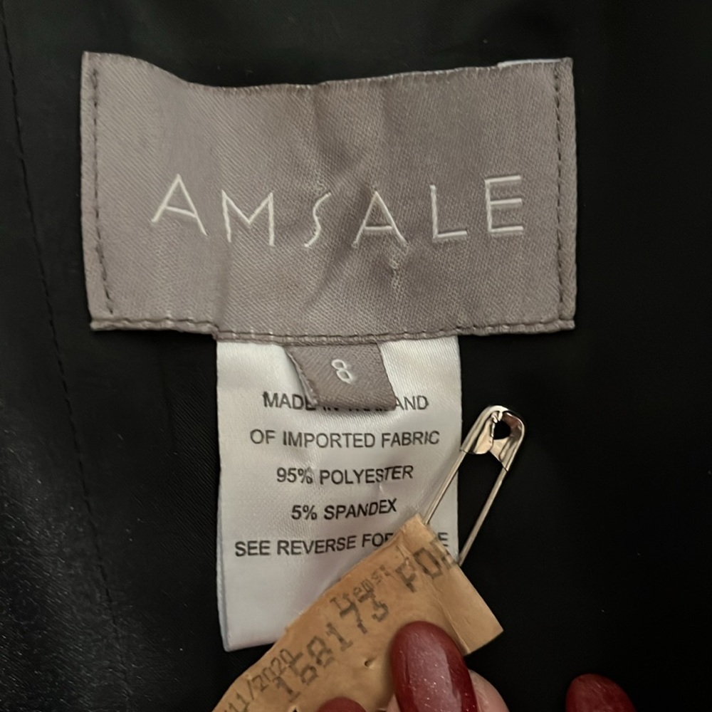 Amsale BLACK Eden dress size 8 - Picture 9 of 9